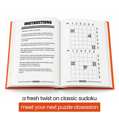 Train Tracks: 200 Logic Puzzles For Adults