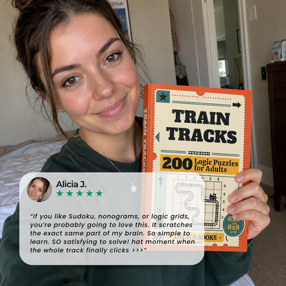 Train Tracks: 200 Logic Puzzles For Adults